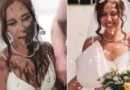 Cunhada aparece em casamento e joga tinta preta no vestido da noiva