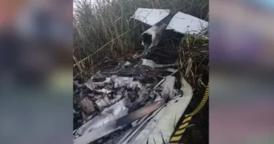 Avião monomotor cai no interior de SP e piloto morre carbonizado