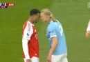Haaland e Gabriel se estranham, e lance gera polêmica na Premier League