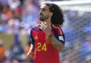 Jogador espanhol Marc Cucurella mantém cabelo longo para que filho autista o reconheça em campo