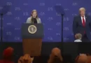 Trump corre atrás de menino no palco: “Não quero que seja como o Biden”