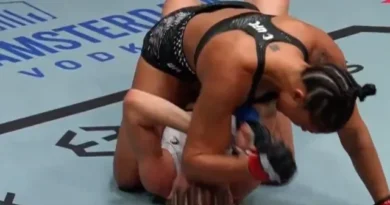Mais jovem do UFC, brasileira deixa buraco na testa de russa; vídeo